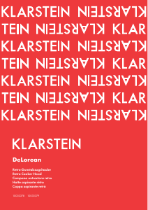 Manual de uso Klarstein 10033378 DeLorean Campana extractora