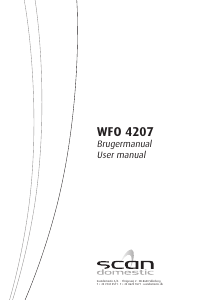 Brugsanvisning Scandomestic WFO 4207 Opvaskemaskine