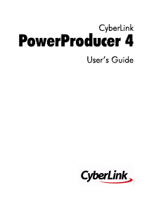 Manual CyberLink PowerProducer 4