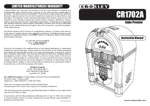Handleiding Crosley CR1702A iJuke Premier Jukebox