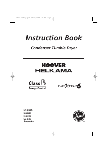Handleiding Hoover-Helkama HH KR 360N-S Wasdroger
