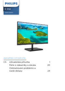 Manuál Philips 245E1S LED monitor