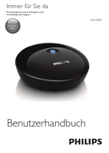 Bedienungsanleitung Philips AEA2000 Bluetooth-adapter