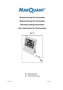 Instrukcja MarQuant 943-111 Stacja pogodowa