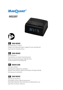 Manual MarQuant 002-207 Alarm Clock Radio