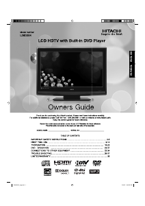 Handleiding Hitachi L26D204 LCD televisie