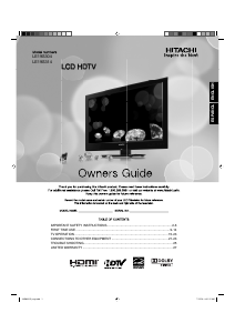 Manual Hitachi LE19S314 LCD Television