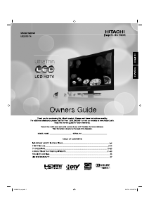 Manual Hitachi LE22S314 LCD Television