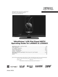 Manual Hitachi L55S603 LCD Television