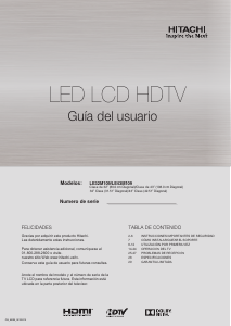 Manual de uso Hitachi LE43M109 Televisor de LED