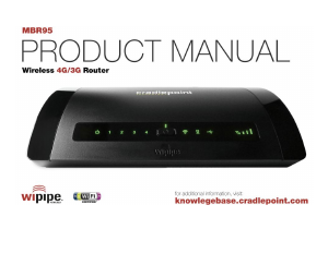 Manual CradlePoint MBR95 Router