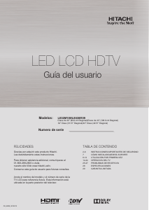 Handleiding Hitachi LE32M109 LED televisie