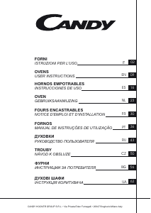 Mode d’emploi Candy FCP502N Four