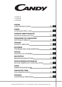 Manual de uso Candy FCPX615NX Horno