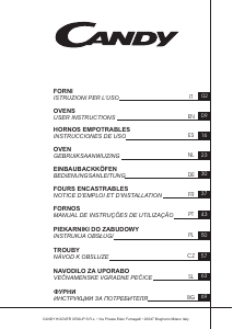 Mode d’emploi Candy FCE625XL Four