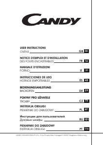 Руководство Candy FCE 848 VX WIFI духовой шкаф