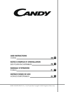 Manuale Candy FCS 201 X Forno