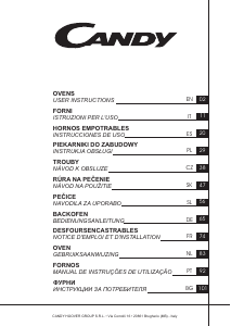 Manual de uso Candy FCPS815XL Horno