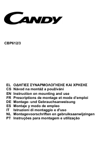 Εγχειρίδιο Candy CBP612/3W Απορροφητήρας