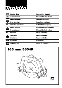 Manual Makita 5604R Circular Saw