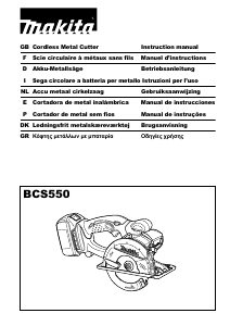 Bedienungsanleitung Makita BCS550RFX Kreissäge