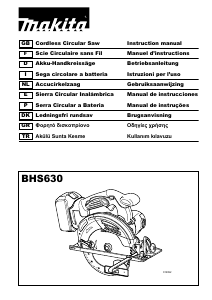 Manual Makita BHS630ZJ Circular Saw