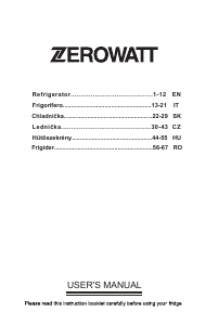 Handleiding Zerowatt EZTLP 130 Koelkast