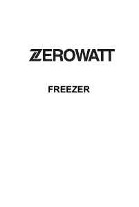 Manual de uso Zerowatt EZTUP 130 Congelador