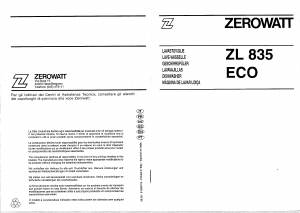 Manuale Zerowatt ZL 835 NN ECO Lavastoviglie