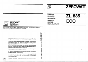 Manuale Zerowatt ZL 835 SILVE Lavastoviglie