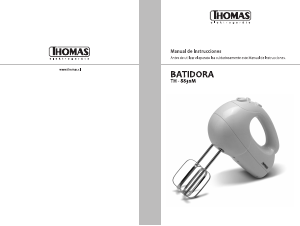 Manual de uso Thomas TH-8830 Batidora de varillas