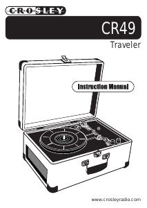 Manual Crosley CR49 Turntable