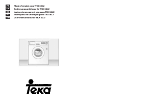 Handleiding Teka TKX 40.2 Wasmachine