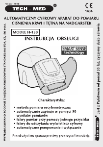 Instrukcja Tech-Med H-150 Ciśnieniomierz