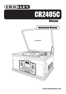 Manual de uso Crosley CR2405C Director Giradiscos