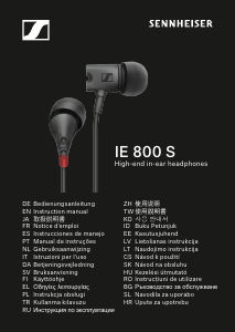 Instrukcja Sennheiser IE 800 S Słuchawki