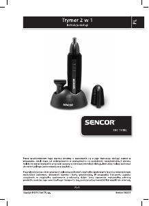 Instrukcja Sencor SNC 101BL Trymer do nos