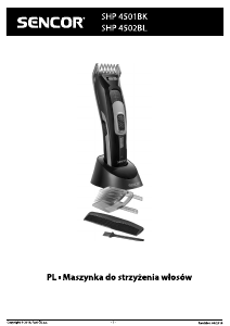 Instrukcja Sencor SHP 4502BL Strzyżarka do włosów