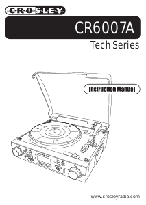 Manual Crosley CR6007A Tech Turntable