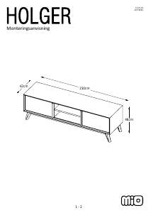 Hướng dẫn sử dụng Mio Holger Ghế dài xem TV