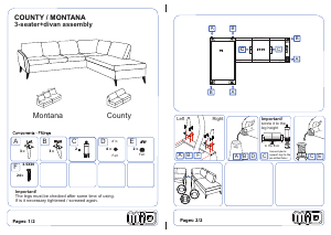 Manual Mio County Sofa