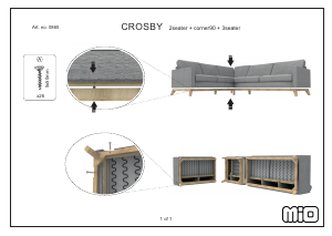 사용 설명서 Mio Crosby Delux 소파