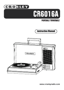 Manual de uso Crosley CR6016A Spinnerette Giradiscos