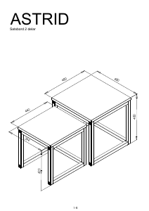 Bruksanvisning Mio Astrid Sidobord