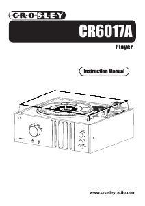 Handleiding Crosley CR6017A Platenspeler