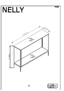 Bruksanvisning Mio Nelly Sidebord