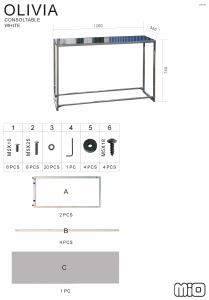 Manual Mio Olivia Side Table