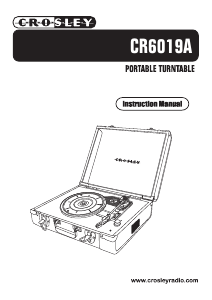 Manual de uso Crosley CR6019A Executive Giradiscos