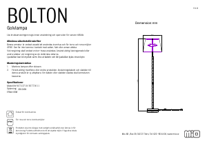 Handleiding Mio Bolton Lamp