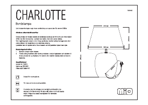 Bruksanvisning Mio Charlotte Lampa